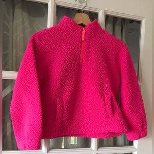 Gap Kids size 10 years fleece half-zip jacket with pockets excellent condition
